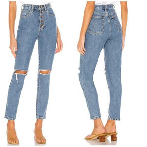 WeWoreWhat  The Danielle Spring St Hole High-rise Ankle Jean